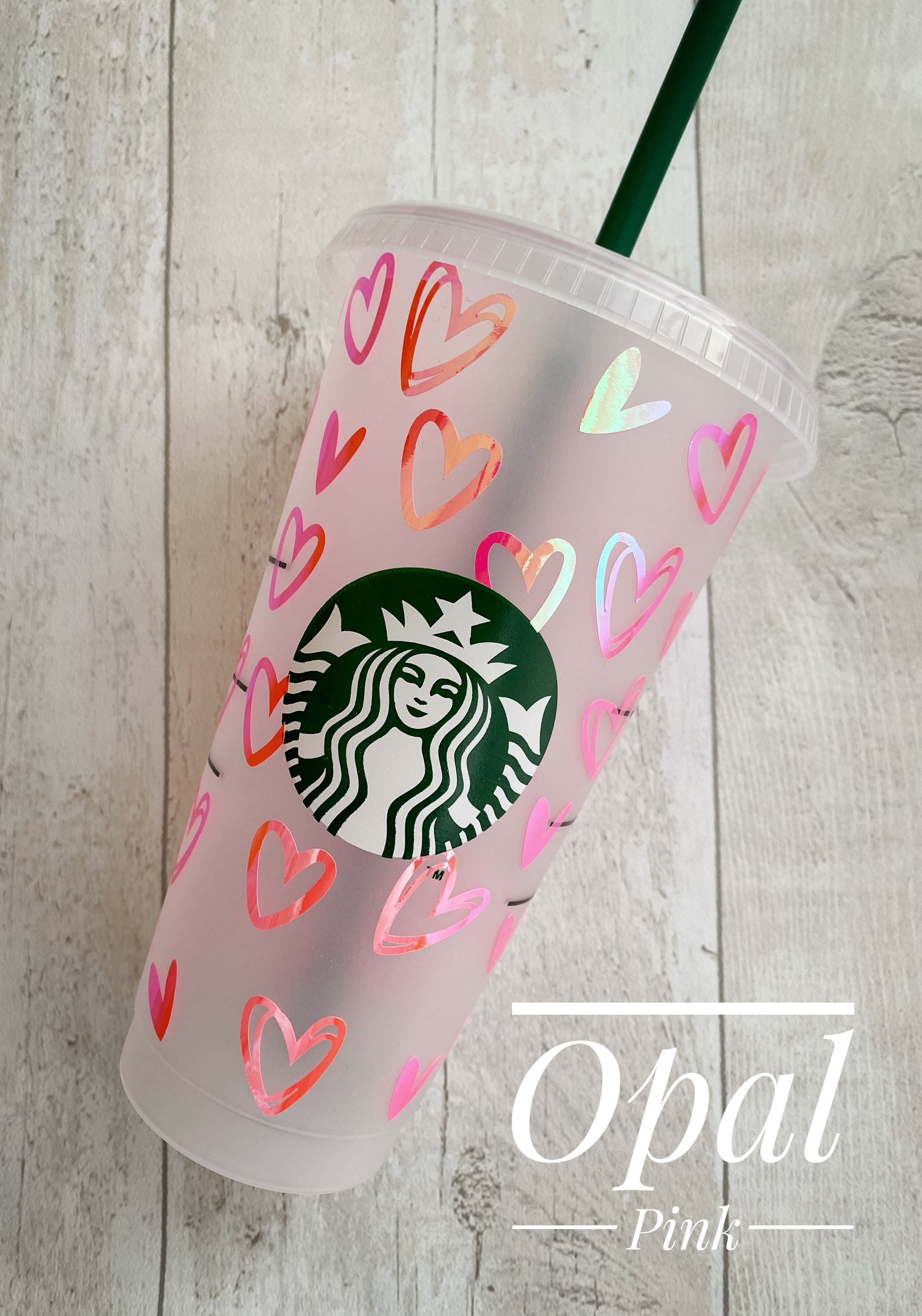 Genuine Starbucks Personalised Heart Cold Cup UK Reusable Etsy