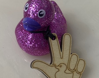Wood duck tags and rubber ducks for all of your jeep ducking needs.