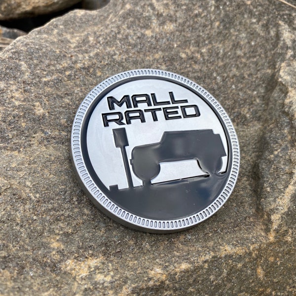 Funny Mall Rated Metal badge fits Jeep Fender perfect for all jeep 4x4 off-road owners