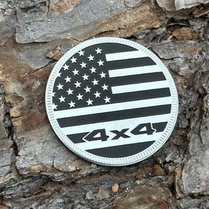 USA metal fender badge perfect for Jeep wrangler fender badge location. two color options