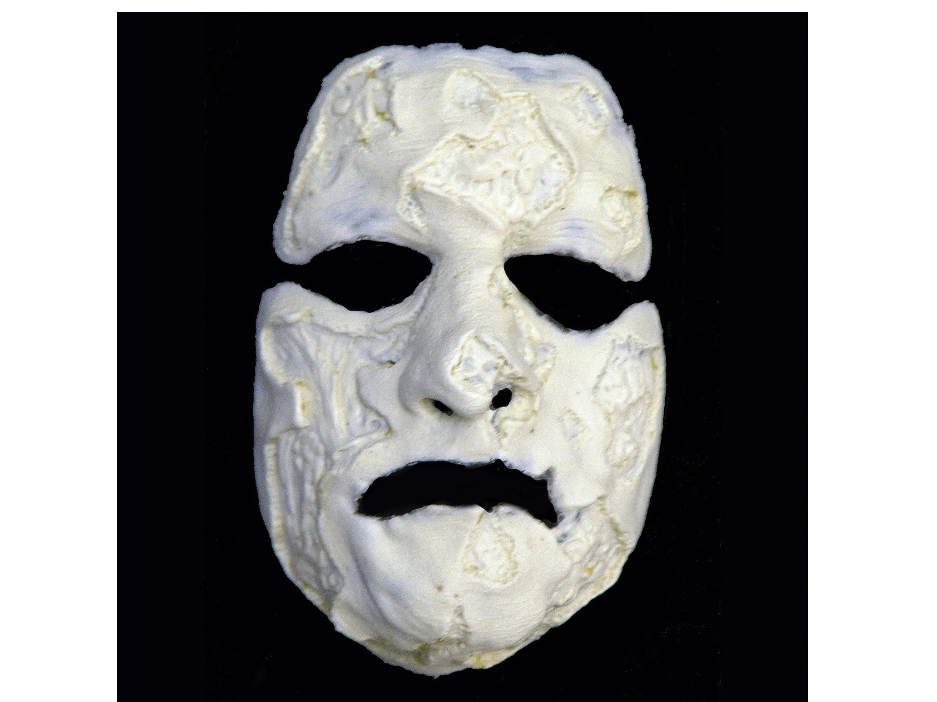 Burn Victim Full Face Latex Prosthetic "BURNY" created by DRK Studios