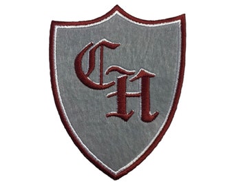 Crunchem Hall Badge , Crunchem Hall Patch , Matilda School Uniform Sew On Patch , Matilda School Blazer Badge , Matilda Costume Badge Patch