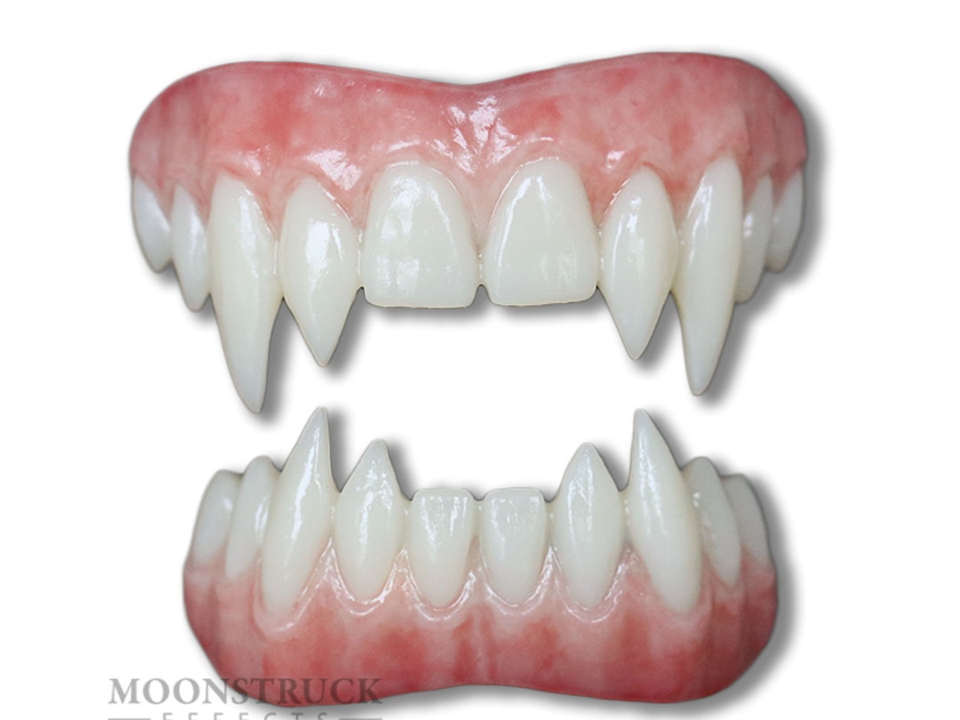 Vampire Prosthetic Fangs , Vampire Dental Veneers , LARP SFX Dracula