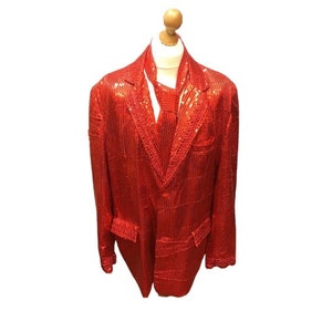 Red sequin jacket -  France