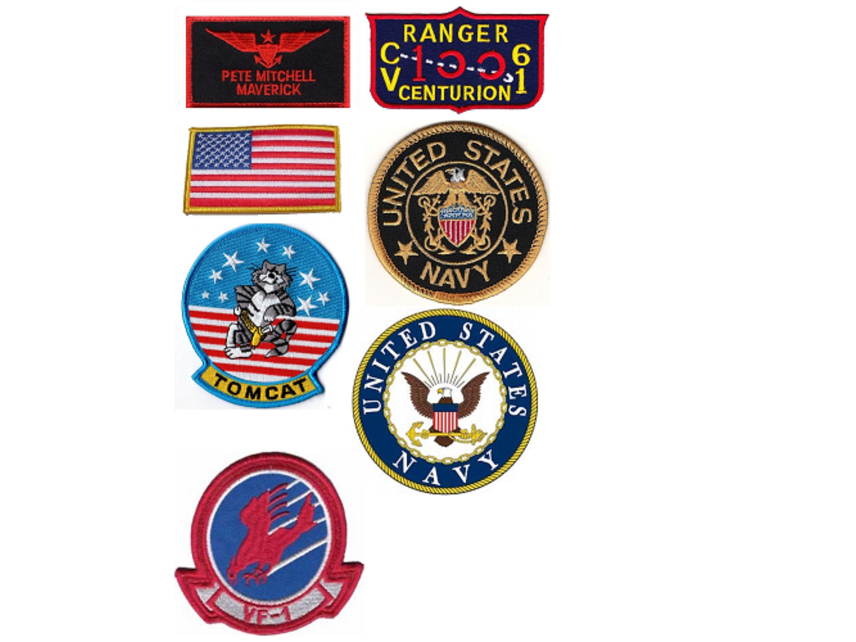 Top Gun Patches , Goose Patches , Maverick Patches , Top Gun Maverick  Patches , Top Gun Badges , Top Gun Pete Mitchell Patches 