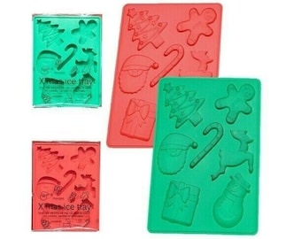 Ice Cube Tray , Christmas Ice Tray , Christmas Silicone Ice Cube Tray ,  Chistmas Silicone Reusable Chocolate Mould, Christmas Silicone Mould 