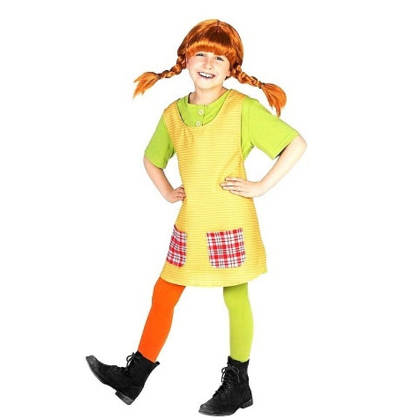 Pippi Longstocking , Pippi Longstocking Costume , Pippi Longstocking Fancy Dress , Girls Pippi Longstocking , Pippi Longstocking Cosplay UK