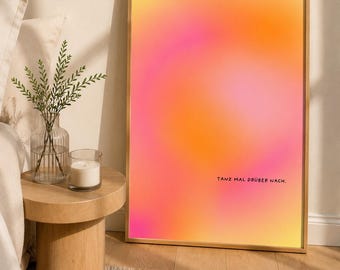 Dopamine Decor Poster | Pastel Poster | Abstract Wall Art Download | Digital Print | Aura Poster | Y2K Decor | Motivational Poster