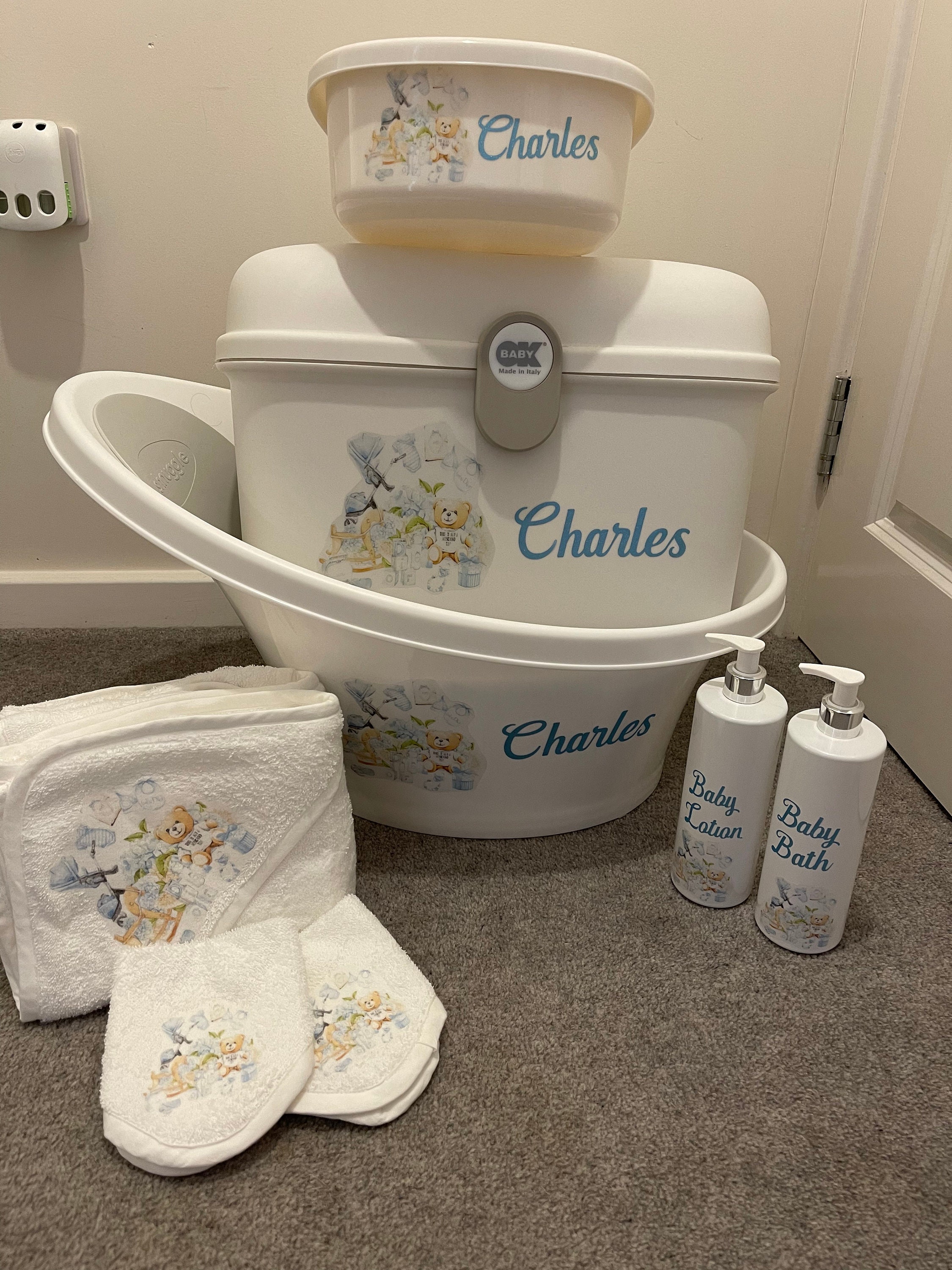 Personalised baby wash sets Etsy