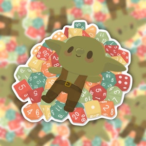 Dice Goblin Sticker | DnD Stickers | TTRPG Stickers