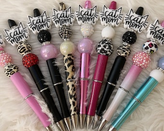 Cat Mom Beaded Pen