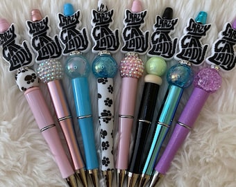 Crazy Cat Lady  Beaded Pen