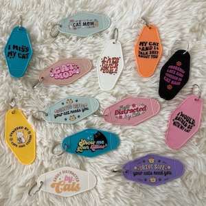 Cat Motel Keychain