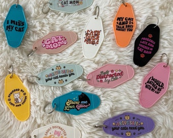 Cat Motel Keychain