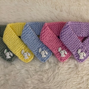 Colorful Bunny Ear Easter Scarf