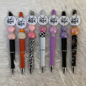 Cat Mama Beaded Pen