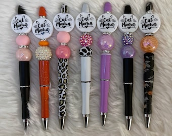 Cat Mama Beaded Pen