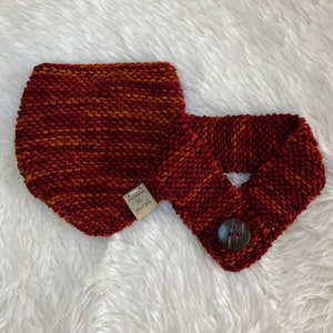 Apple Spice Knit Pet Bandana and Scarf