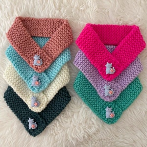 Floral Cat Spring Knit Pet Scarf
