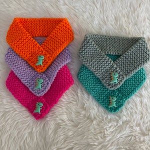 Dino Knit Pet Scarf