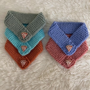 Pizza Knit Pet Scarf