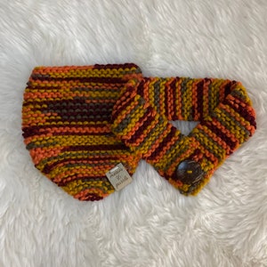 Harvest Knit Pet Bandana and Scarf