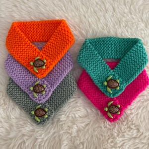 Sea Turtle Knit Pet Scarf