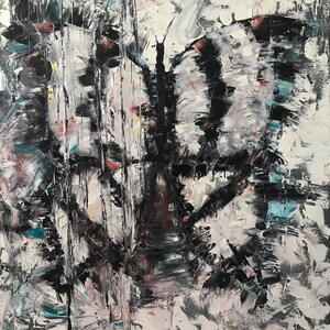 Butterfly abstraction. Oil on canvas.