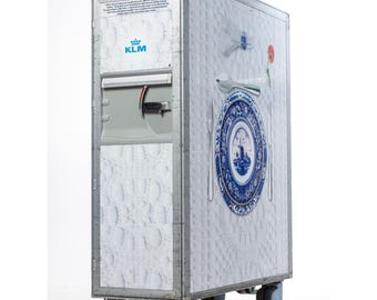 KLM ultra LIGHT TROLLEY - Zodiac large- / full size airline or airplane trolley - Galley Catering Cart - Bar on wheels