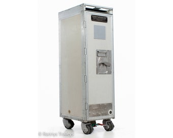Diethelm Keller TAP Air Portugal 1/2 size airline TROLLEY; Airplane Galley Cart, Catering Cart, Rolling Cocktail Bar, around 2000.