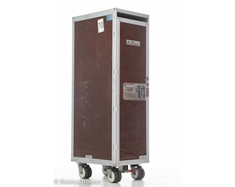 Lermer Vintage Air Atlantis Airline Trolley - Old German made Half Size Rolling Bar Cart