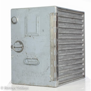 B CHOICE TRANSAVIA Alu Airline CONTAINER. -kssu container -Industrial Aluminium storage unit. Unique Aviation Galley Storage Box.
