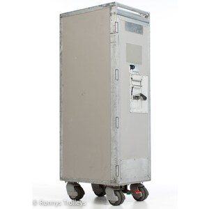 Driessen TAP Air PORTUGAL 1/2 サイズ航空会社用トロリー。飛行機ギャレーカート、航空ケータリングカート、ローリングバー、ドリンクトロリー、カクテルカート。