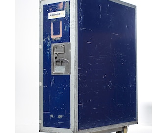 Germania and Europe Airpost Trolley  - FS trolley - Double size blue catering cart - Cupboard on wheels