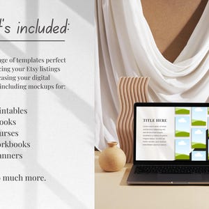 400 Canva Digital Product Seller Mockup Templates | PLR MRR | Editable Photo & Video Etsy Listings eBooks Courses Social Media Kit Branding image 6