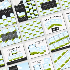 400 Canva Digital Product Seller Mockup Templates | PLR MRR | Editable Photo & Video Etsy Listings eBooks Courses Social Media Kit Branding image 4
