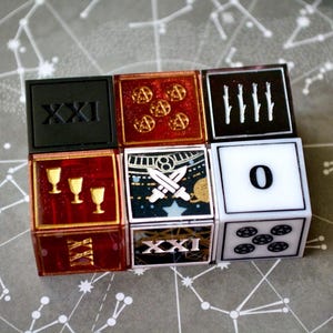 Tarot W6s | D&D Würfel TTRPG Geschenk