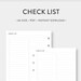 A6, Check List Printable Blank to Do List Template Task Tracker, Daily ...
