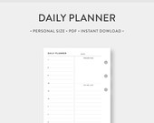 Personal Half Hourly Daily Schedule Printable Day on One - Etsy