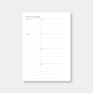 Printable Weekly Pocket Planner