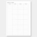 A5, Grid Monthly Planner Printable Calendar | Month on Two Pages ...