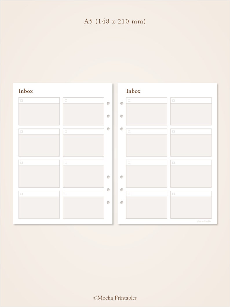 Inbox Dashboard Printable | Inbox Tracker Template | Brain Dump List ...