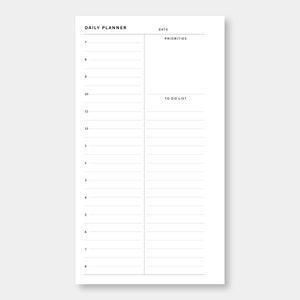 Personal, Half Hourly Daily Schedule Printable | Day on One Page ...