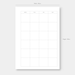 A6, Minimalist Monthly Planner Printable Calendar Month on Two Pages ...