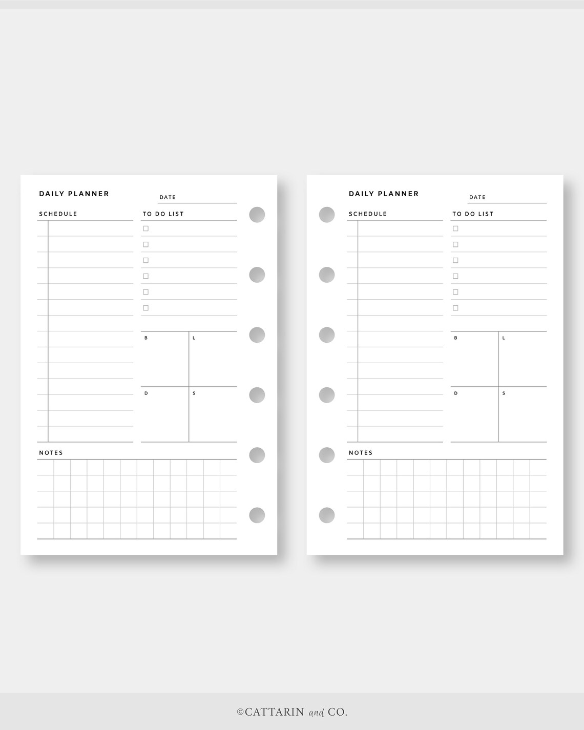 Pocket Daily Planner Printable Day on One Page DO1P Etsy