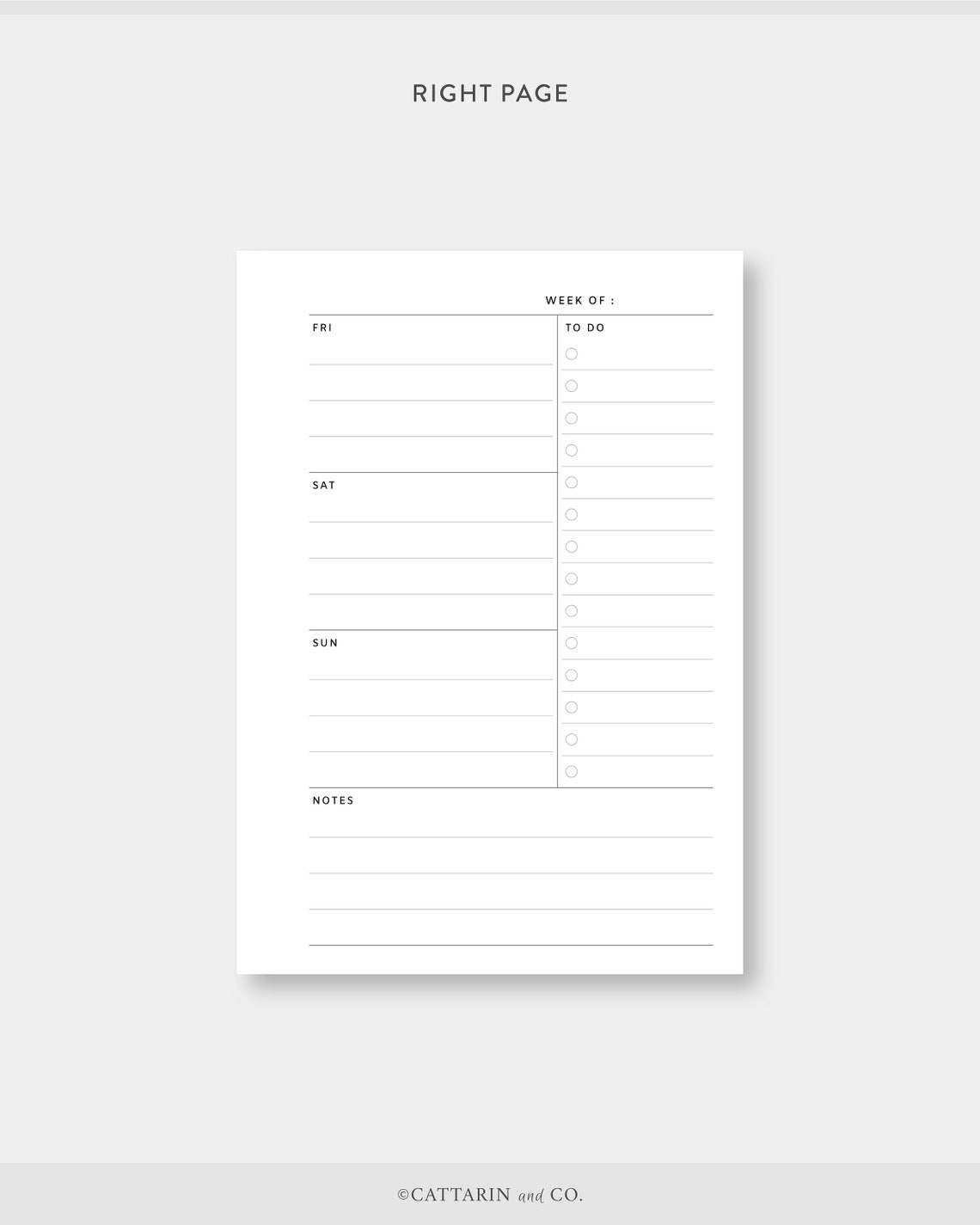 Pocket Plus Weekly Planner Printable Week on Two Pages - Etsy