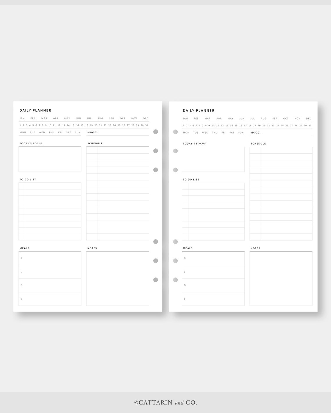 A5 Daily Planner Printable - Etsy