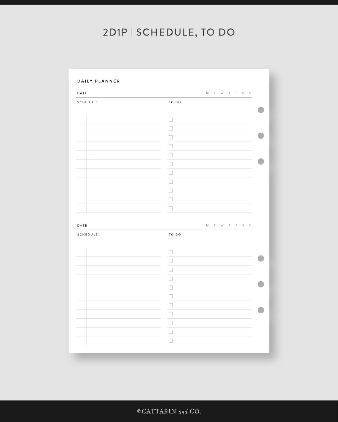 A5 Daily Planner Bundle Printable Pdf Inserts Daily Etsy