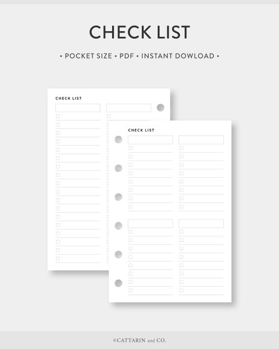 Modello Check List Modello Di Checklist Vuoto 14+ Editierbare