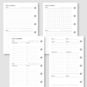 Pocket, Undated Planner Bundle | Printable Planner Kit | Yearly ...